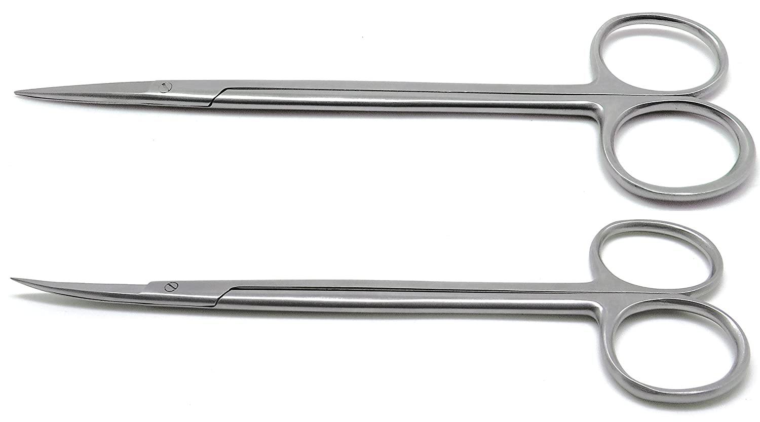 Iris Scissors, 4.5 Curved, Stainless Steel MacBlack Series