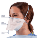SurgiMac Dental District Medical Supply - FluidShield N95 Particulate Filter Respirator Surgical Mask NIOSH Approved 35/BX