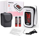 SurgiMac Dental District Medical Supply - Pulse Oximeter Fingertip (Oximetro), Heart Rate Monitor and SpO2 Levels, Portable Pulse Oximeter with Case