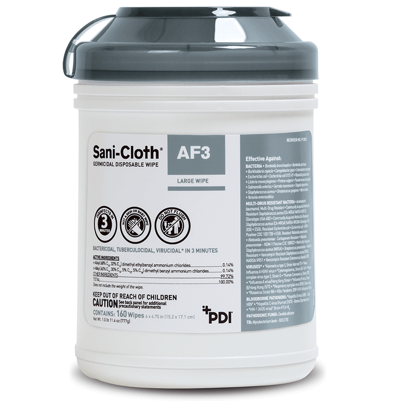 Sani-Cloth® AF3 Germicidal Disposable Wipe (Case of 12