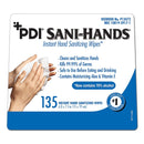 SurgiMac Dental District Medical Supply - Sani-Hands Instant Hand Sanitizing Wipes, Canister with 135 Wipes, 6" x 7.5" (Case of 12)