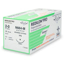 Nonabsorbable Suture with Needle Reli Redilon Nylon MFS 3/8 Circle Reverse Cutting Needle Size 2 - 0 Monofilament N664-M