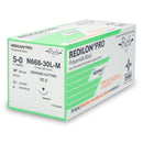 Nonabsorbable Suture with Needle Reli Redilon Nylon MC 3/8 Circle Reverse Cutting Needle Size 5 - 0 Monofilament N668-30L-M