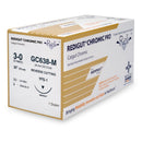 Absorbable Suture with Needle Rel Chromic Gut MFFS-1 3/8 Circle Reverse Cutting Needle Size 3 - 0 GC638-M