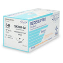 Nonabsorbable Suture with Needle Reli Redisilk Silk MFS-1 3/8 Circle Reverse Cutting Needle Size 3 - 0 Braided SK684-M
