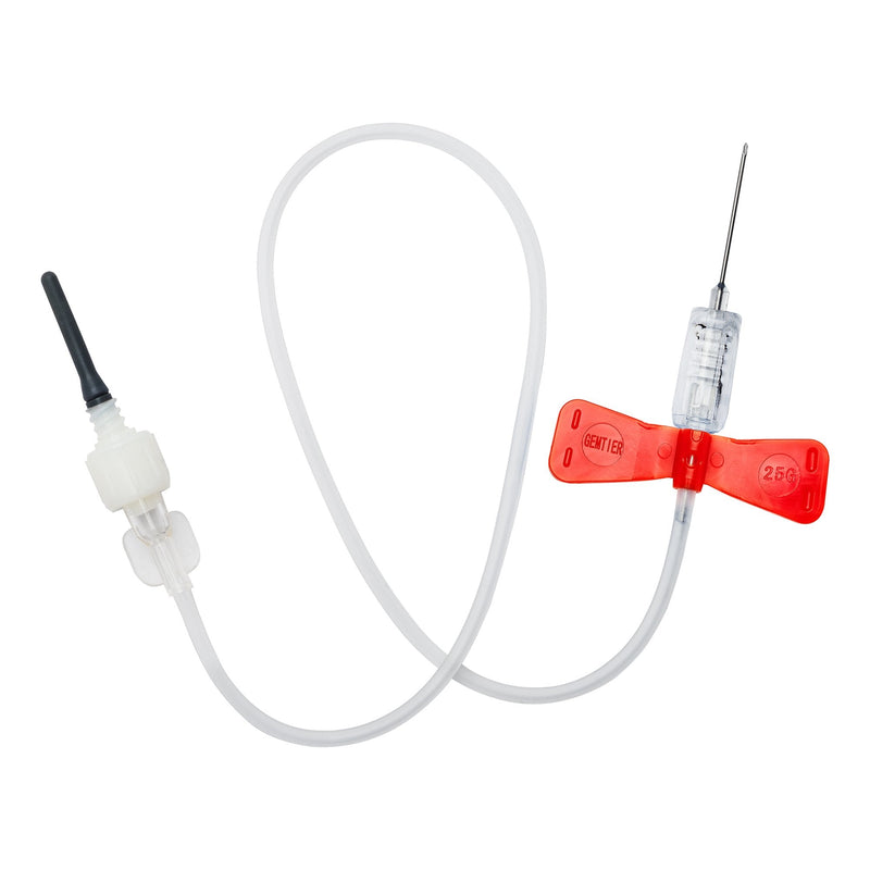 RELI Gemtier Blood Collection Set 25 Gauge 3/4 Inch Needle Length Safety Needle 7-2/5 Inch Tubing Sterile GSBCS25G-7