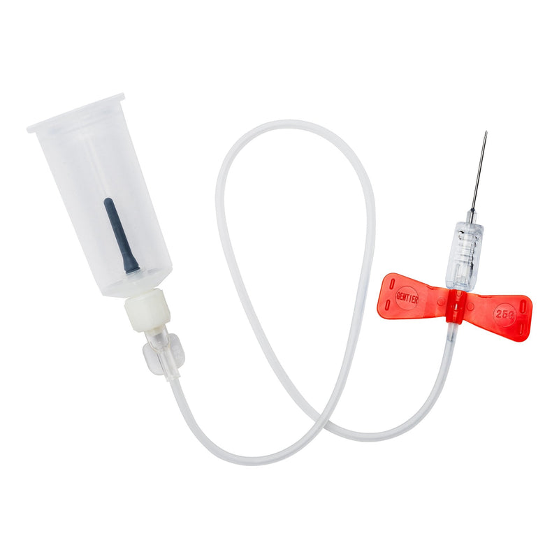 RELI Gemtier Blood Collection Set with Holder 25 Gauge 3/4 Inch Needle Length Safety Needle 7-2/5 Inch Tubing Sterile GSBCS25G-7T