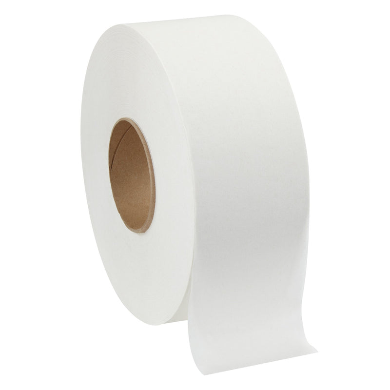 Toilet Tissue Pacific Blue Basic White 2-Ply Jumbo Size Cored Roll Continuous Sheet 3-1/5 Inch X 1000 Foot