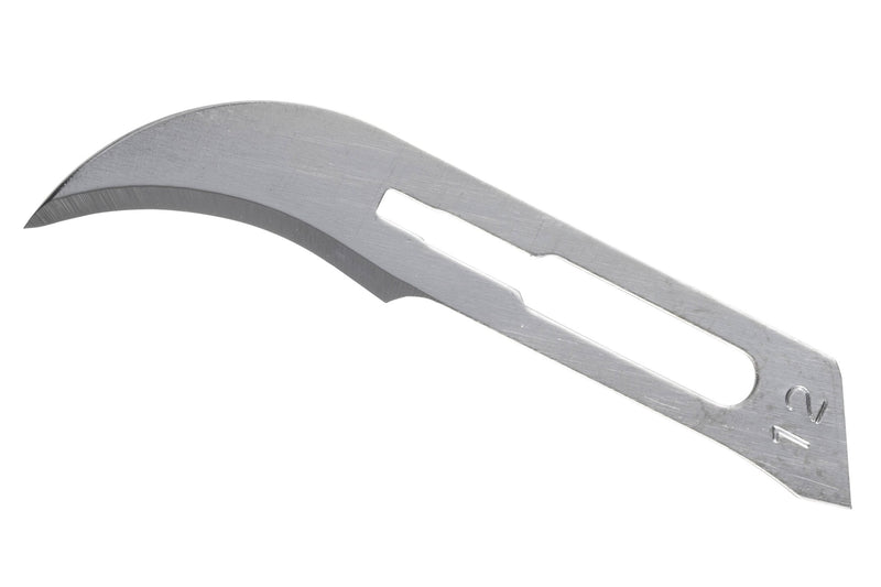 MYCO Surgical Blade Glassvan Carbon Steel No. 12 Sterile Disposable Individually Wrapped 2001T-12