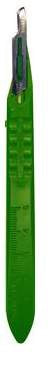 MYCO Scalpel Technocut No. 15 Stainless Steel 10/bx / Plastic Classic Grip Handle Sterile Disposable 6008T-15