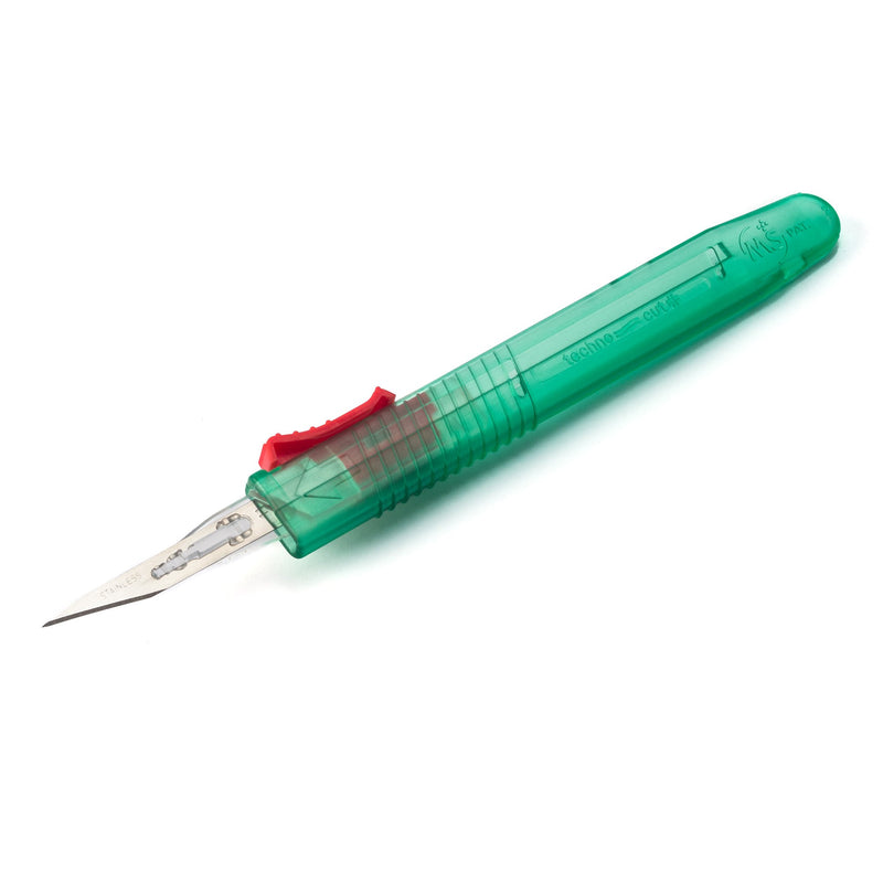 Safety Scalpel Technocut No. 11 Stainless Steel / Plastic Nonslip Grip Handle Sterile Disposable