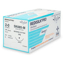 Nonabsorbable Suture with Needle Reli Redisilk Silk MFS 3/8 Circle Reverse Cutting Needle Size 2 - 0 Braided SK685-M
