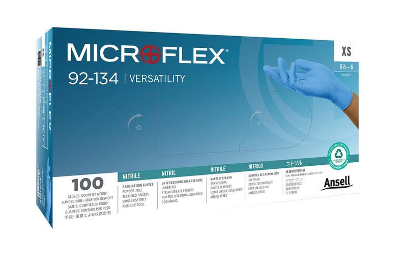 Microflex 92-134 Nitrile Exam Glove 92134060-XS-1