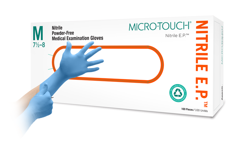 Micro Touch Nitrile E.P. Textured Examination Gloves 6034050-1