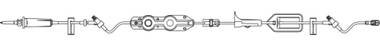 IV Pump Set Outlook Pump 2 Ports 15 Drops / mL Drip Rate 0.2 Micron Filter 119 Inch Tubing Solution | B. Braun Medical | SurgiMac