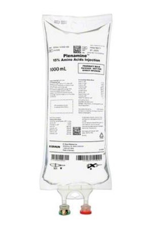 Plenamine Caloric Agent Parenteral Amino Acid No.6 15% Solution Pharmacy Bulk Package 1,000 mL | B. Braun Medical | SurgiMac