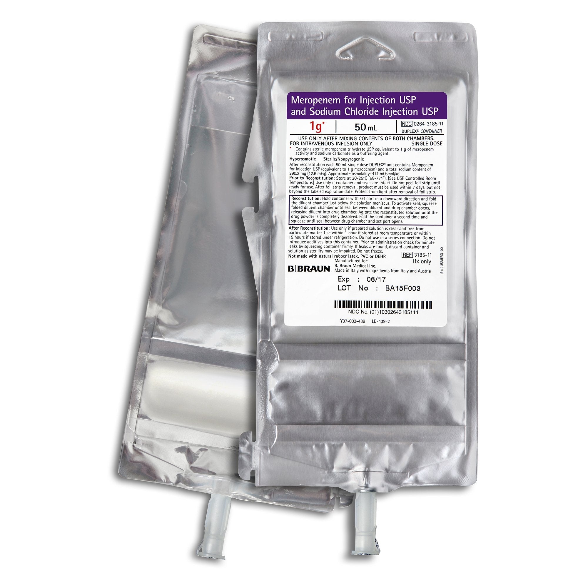 Merzel Injection Meropenem 1 Gram Injection Single-Dose Vial 50 mL | SurgiMac Dental ...
