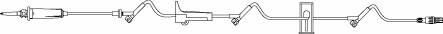 Primary IV Administration Set ADDitIV Gravity 3 Ports 15 Drops / mL Drip Rate Without Filter 115 Inch Tubing Solution | B. Braun Medical | SurgiMac
