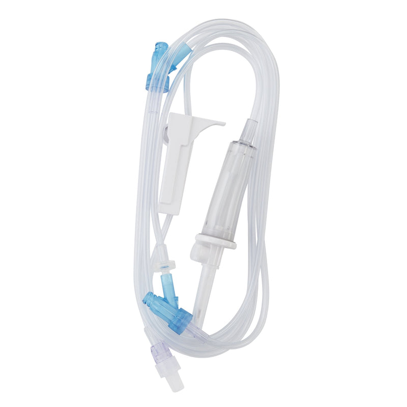 Primary IV Administration Set SafeDay Gravity 2 Ports 15 Drops / mL Drip Rate Without Filter 84 Inch Tubing Solution | B. Braun Medical | SurgiMac