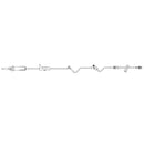 Primary IV Administration Set with Extension Set SafeDay Gravity 2 Ports 10 Drops / mL Drip Rate Without Filter 88 Inch Tubing Solution | B. Braun Medical | SurgiMac