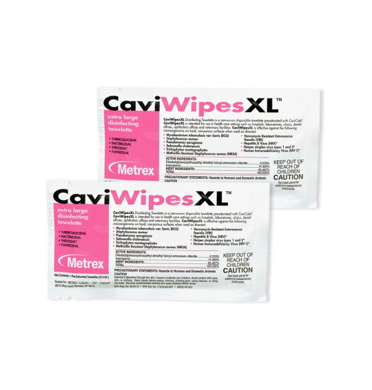 CaviWipes XL Single Towelette, 50 per Box by Metrex