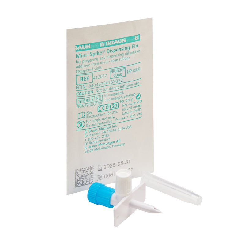 IV Additive Dispensing Pin Mini-Spike Needle-free, Luer Lock | B. Braun Medical | SurgiMac