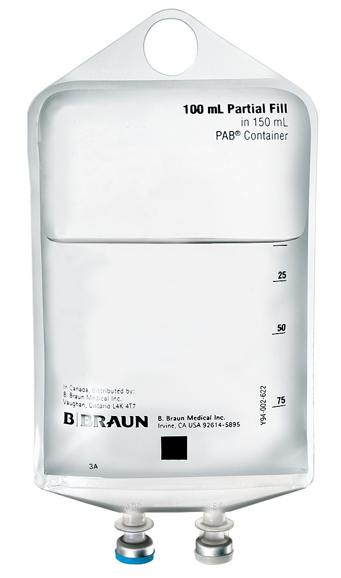 B. Braun Caloric Agent Dextrose / Water, Preservative Free 5% IV Solution Flexible Bag 100 mL Fill in 150 mL | B. Braun Medical | SurgiMac