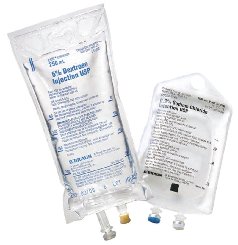 Diluent Sterile Water for Injection, Preservative Free IV Solution Flexible Bag 250 mL | B. Braun Medical | SurgiMac