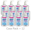 Purell Advanced Instant Hand Sanitizer, 8 oz. Pump Bottle, (Case of 12)