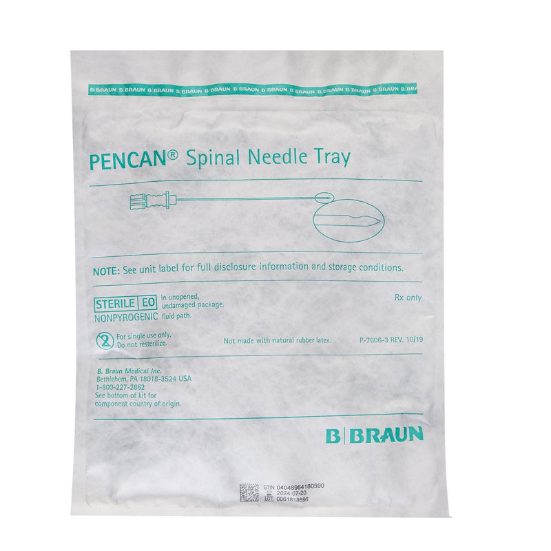 Spinal Tray Pencan 25 Gauge 3.5 Inch | B. Braun Medical | SurgiMac