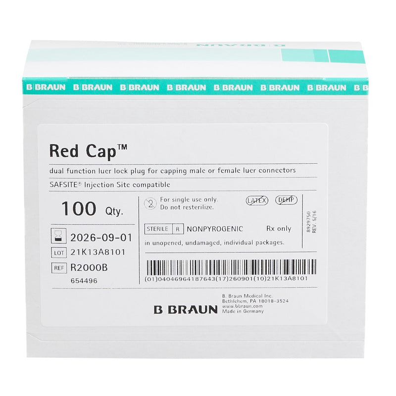 Luer Replacement Cap Red Cap | B. Braun Medical | SurgiMac