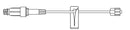 IV Extension Set UltraSite Needle-Free Port Small Bore 8 Inch Tubing Without Filter | B. Braun Medical | SurgiMac