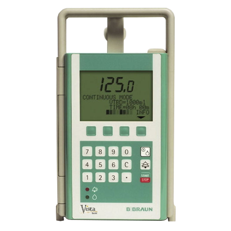 Large Volume Infusion Pump Vista Basic 7.2 Volt NiCd Rechargeable Battery Linear Peristaltic NonWireless 0.1 to 800.0 mL / Hr. Flow Rate Digital | B. Braun Medical | SurgiMac