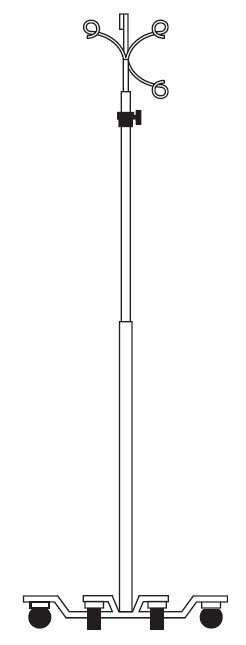 IV Stand Piggyback Hook 6 Caster | B. Braun Medical | SurgiMac