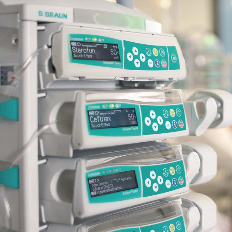 Large Volume Infusion Pump Infusomat Space NiMH Rechargeable Battery Linear Peristaltic NonWireless 0.1 to 9999 mL Volume 0.1 to 1200 mL / Hr. Flow Rate | B. Braun Medical | SurgiMac