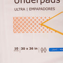 Disposable Underpad McKesson Ultra 30 X 36 Inch Fluff / Polymer Heavy Absorbency