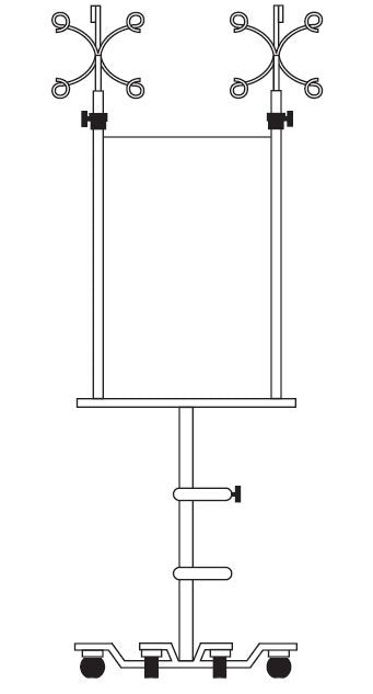 Infusion Pump Stand 4 Device 6-Leg | B. Braun Medical | SurgiMac