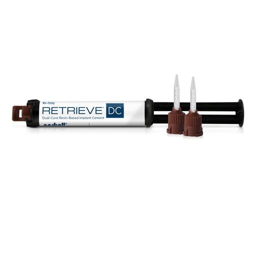 Retrieve DC Implant Cement Kit: 5 ml cartridge and 10 mixing tips (brown base) | S251 | | Cement Kit, Cements, Dental Supplies, liners & adhesives | Parkell | SurgiMac