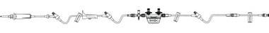 Primary IV Administration Set Caresite Gravity 3 Ports 15 Drops / mL Drip Rate With Filter 137 Inch Tubing Anesthesia | B. Braun Medical | SurgiMac