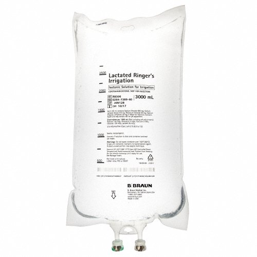 TITAN XL Irrigation Solution Lactated Ringer's Solution Not for Injection Flexible Bag 3,000 mL | B. Braun Medical | SurgiMac