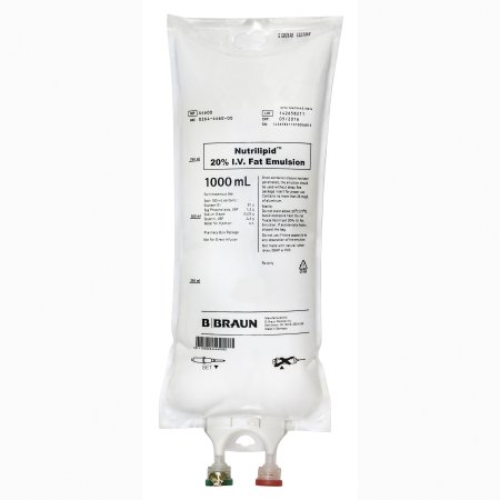 Nutrilipid Caloric Agent Fat Emulsion 20% Emulsion Pharmacy Bulk Package 1,000 mL | B. Braun Medical | SurgiMac