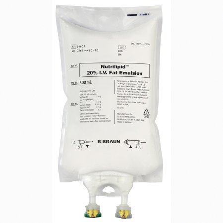 Nutrilipid Caloric Agent Fat Emulsion 20% Emulsion Flexible Bag 500 mL | B. Braun Medical | SurgiMac