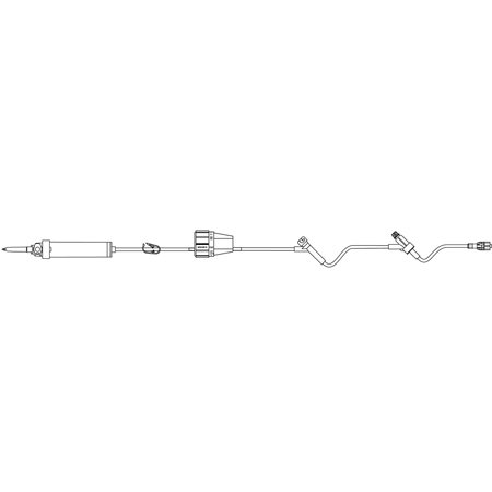 Primary IV Administration Set BBraun Gravity 2 Ports 20 Drops / mL Drip Rate 15 Micron Filter 89 Inch Tubing Solution | B. Braun Medical | SurgiMac