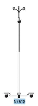 IV Stand 2-Hook 5 Legs | B. Braun Medical | SurgiMac