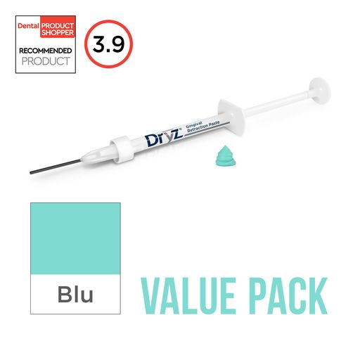 Dryz Blu Retraction Paste (Syringe Value Pack) | S191 | | Blu Retraction Paste, Dental, Dental Supplies, Retraction materials, Retraction Paste, Retraction systems | Parkell | SurgiMac