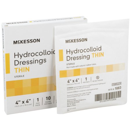 Hydrocolloid Dressing McKesson Square Sterile