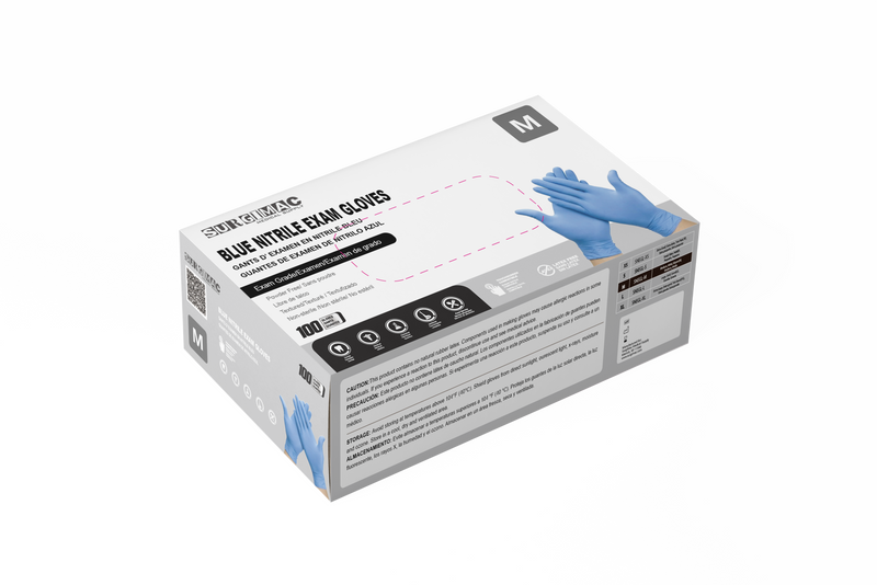 Medical Nitrile Examination Gloves MaxSoft: Comfortable, Flexible, and Durable by SurgiMac