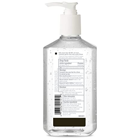 Purell Advanced Hand Sanitizer Refreshing Gel, 20 fl oz Pump Bottle, (Case of 12)