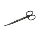 Iris Scissors, 4.5" Curved, Stainless Steel MacBlack Series