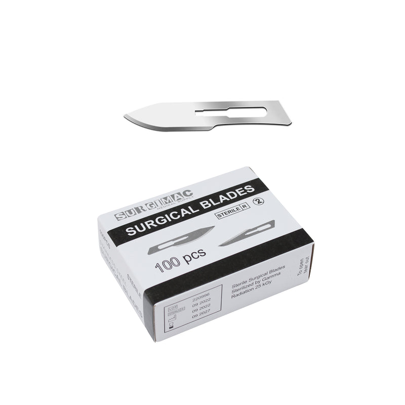 Sterile Stainless Steel Surgical Scalpel Blades 100/Bx